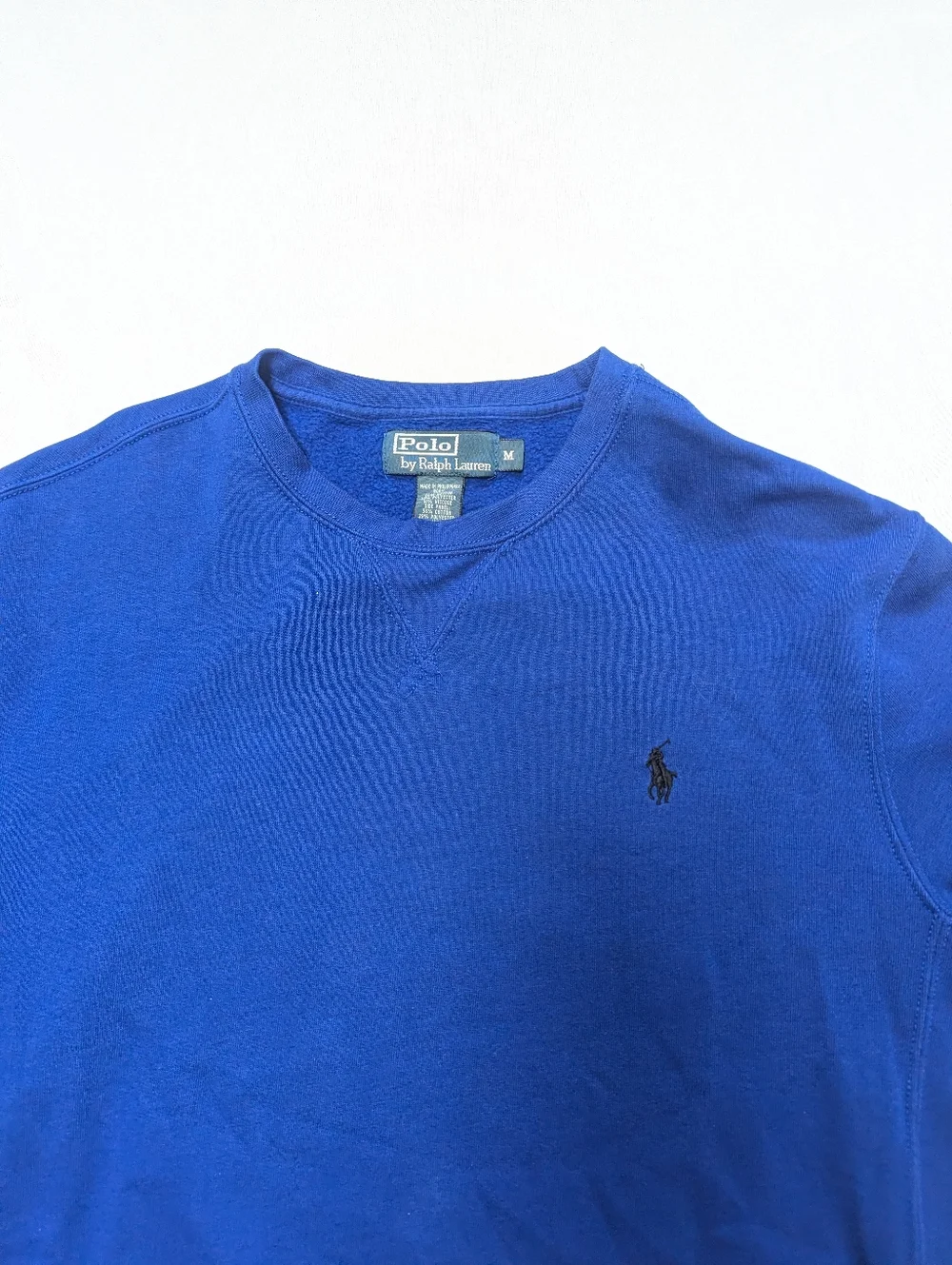 Polo Ralph Lauren Royal Blue Crew Neck Sweatshirt Men's Medium